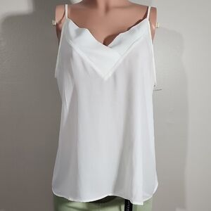 Chelsea28 White Camisole Top
